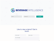 Tablet Screenshot of beverageintelligence.com